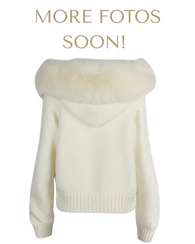 AMORE FUR JACKET- WHITE