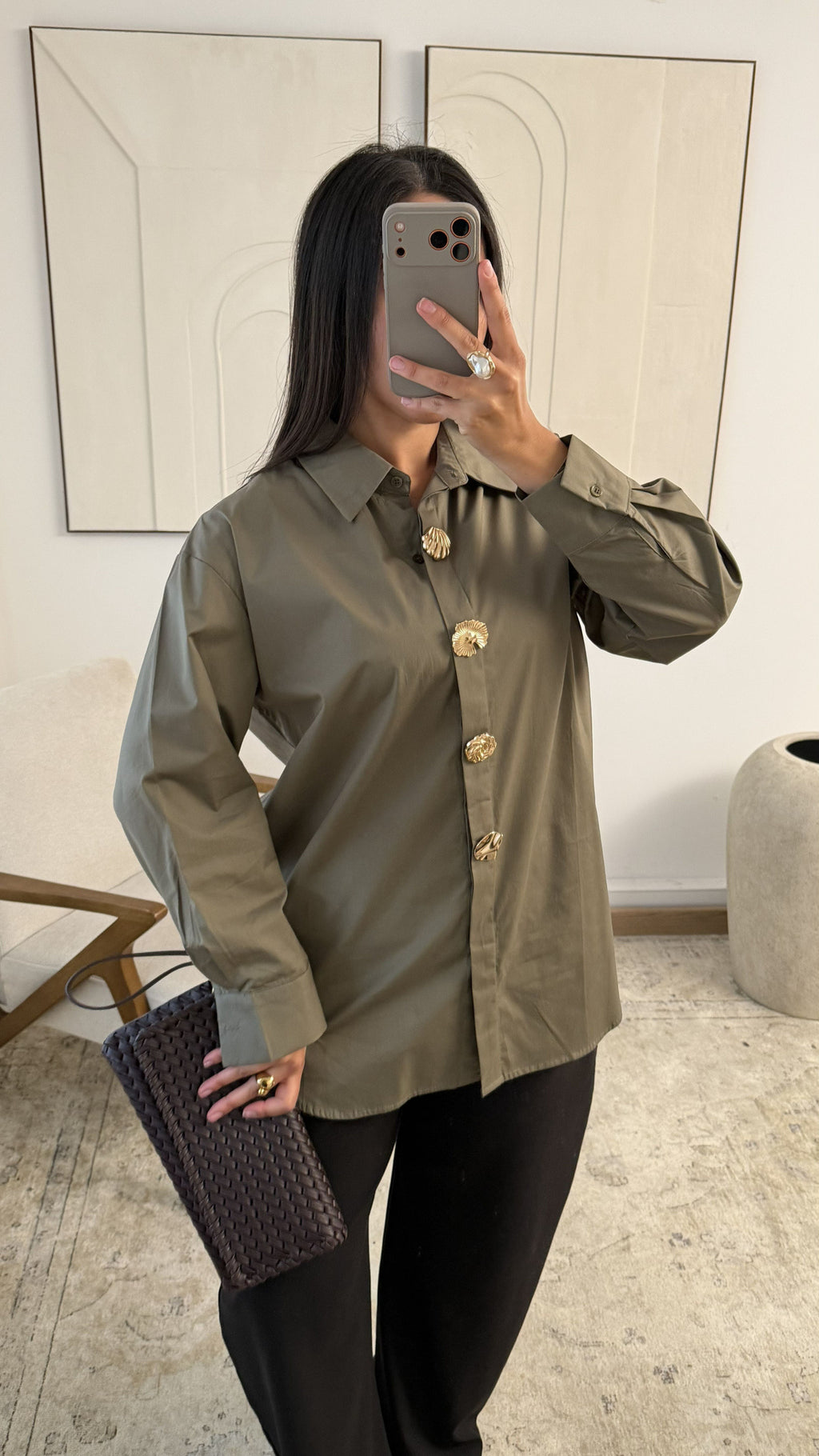Amore - Olive Flannel