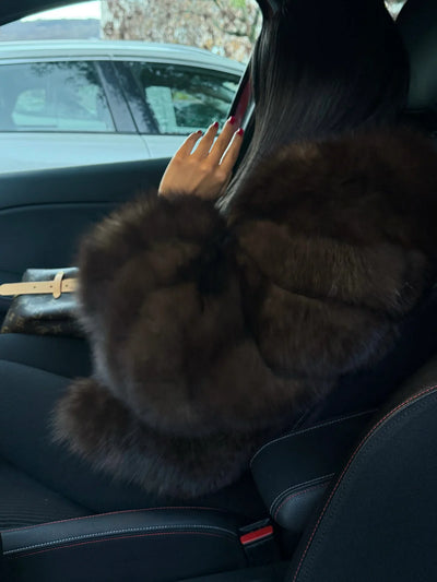 PARIS FUR JACKET - BROWN