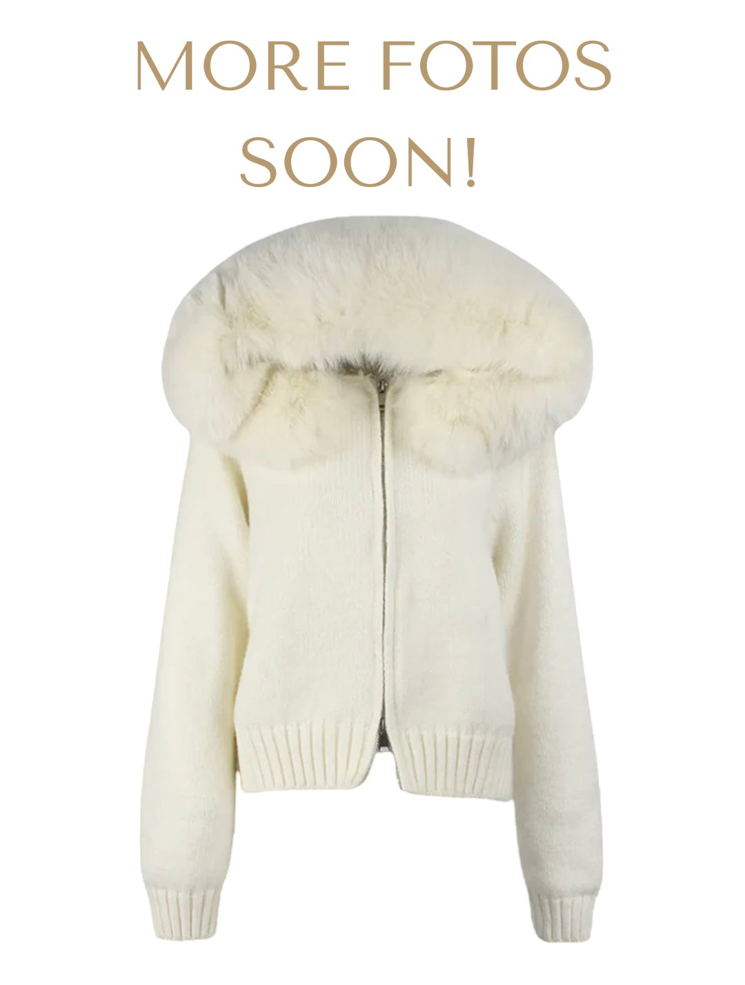 AMORE FUR JACKET- WHITE