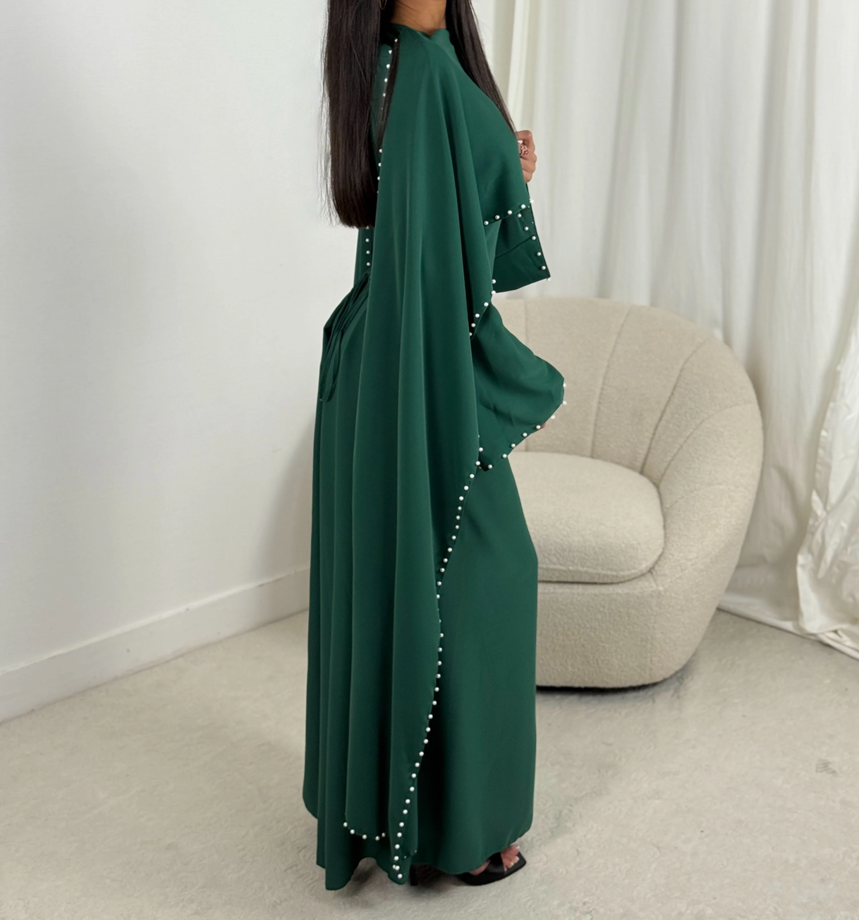 Pearl Abaya - Green