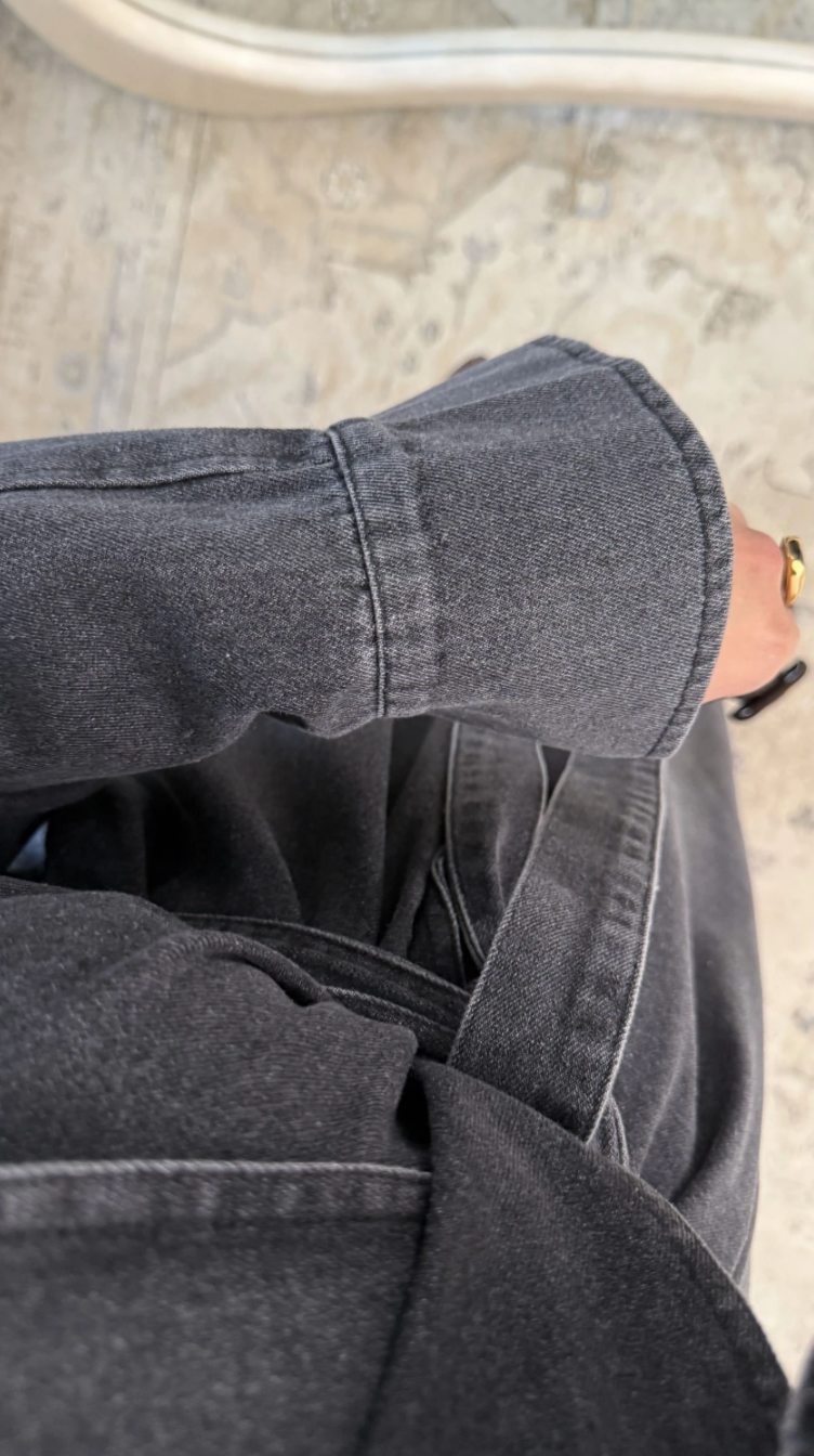 Denim Trenchcoat - Black