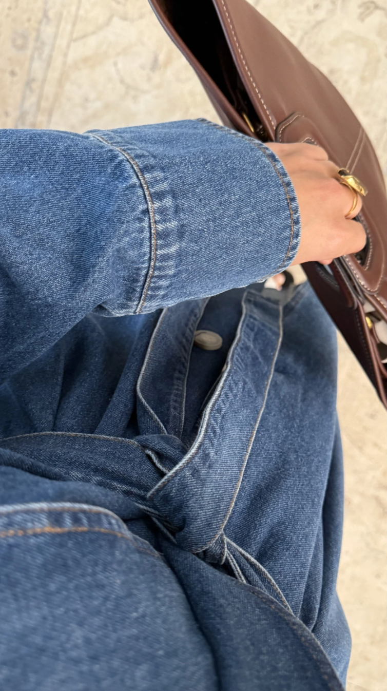 Denim Trenchcoat - Blue