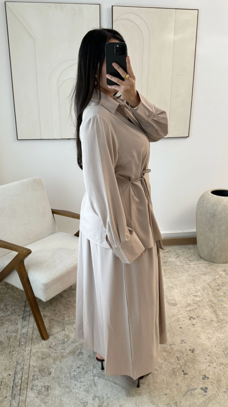 Skirt Two-Piece - Taupe