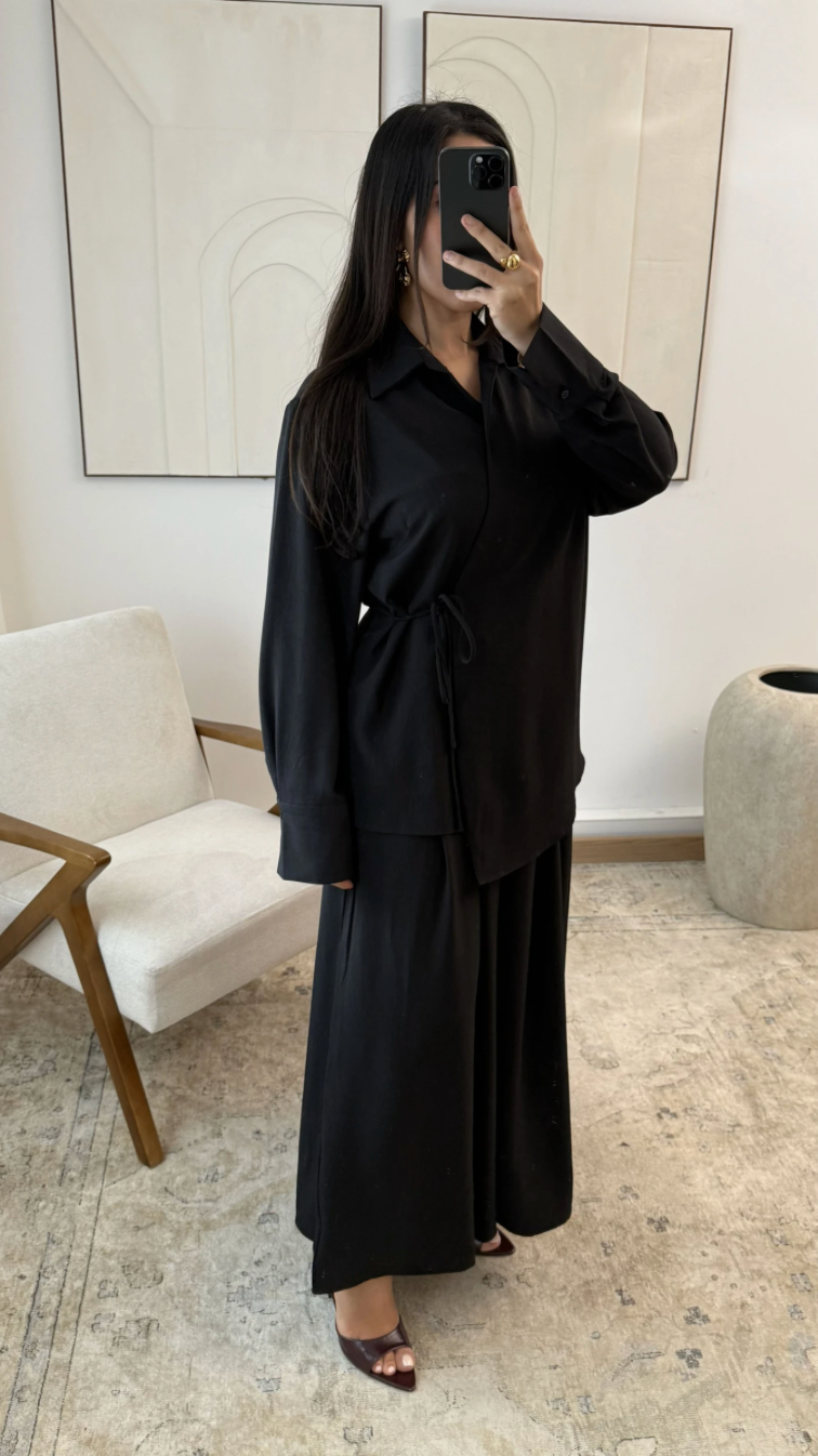 Ensemble jupe deux pièces - Noir