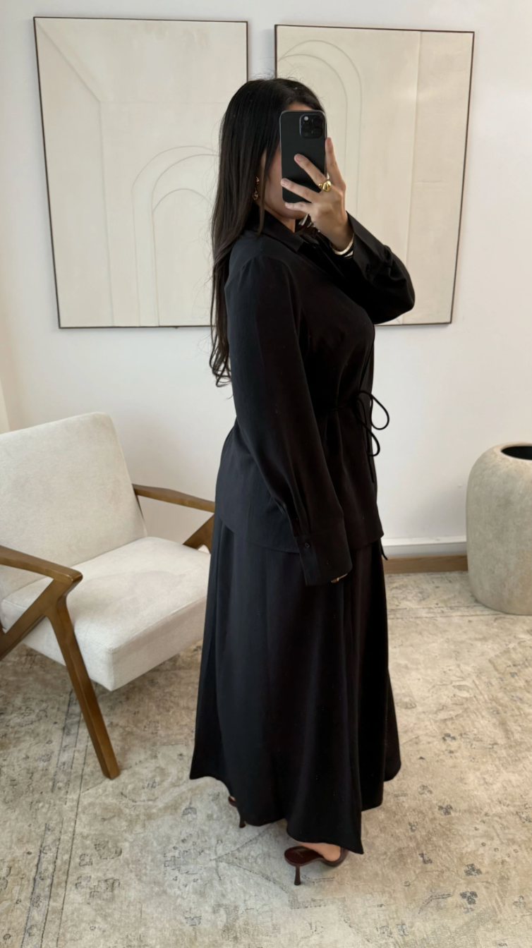 Ensemble jupe deux pièces - Noir