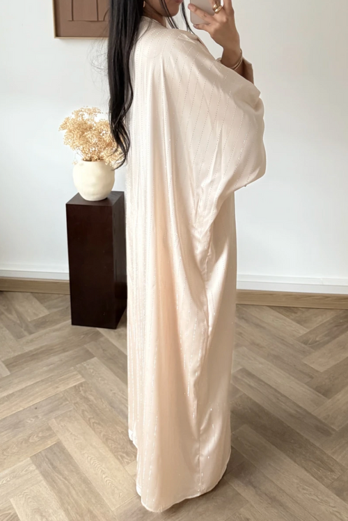 Kimono à strass - Beige