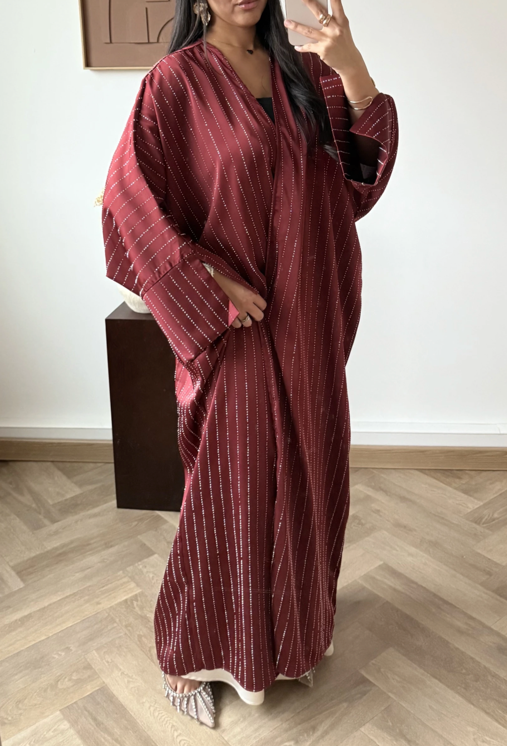 Rhinestone Kimono - Red