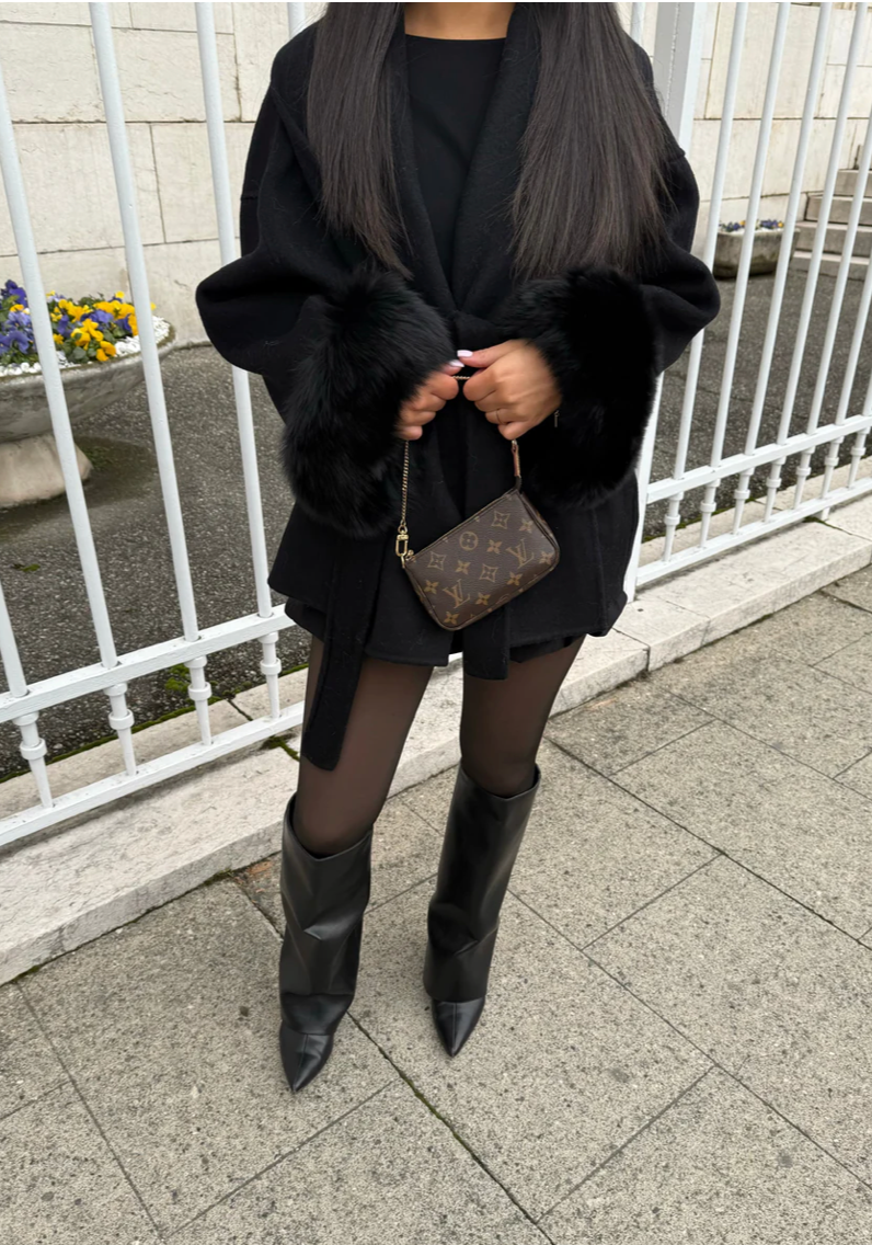 WOOLCOAT + PARIS FUR JACKET + FREE NECKLACE