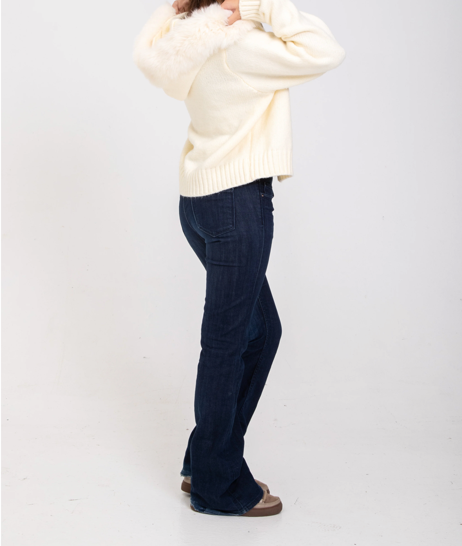 AMORE FUR JACKET- WHITE