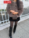PARIS FUR JACKET - WARM TAUPE