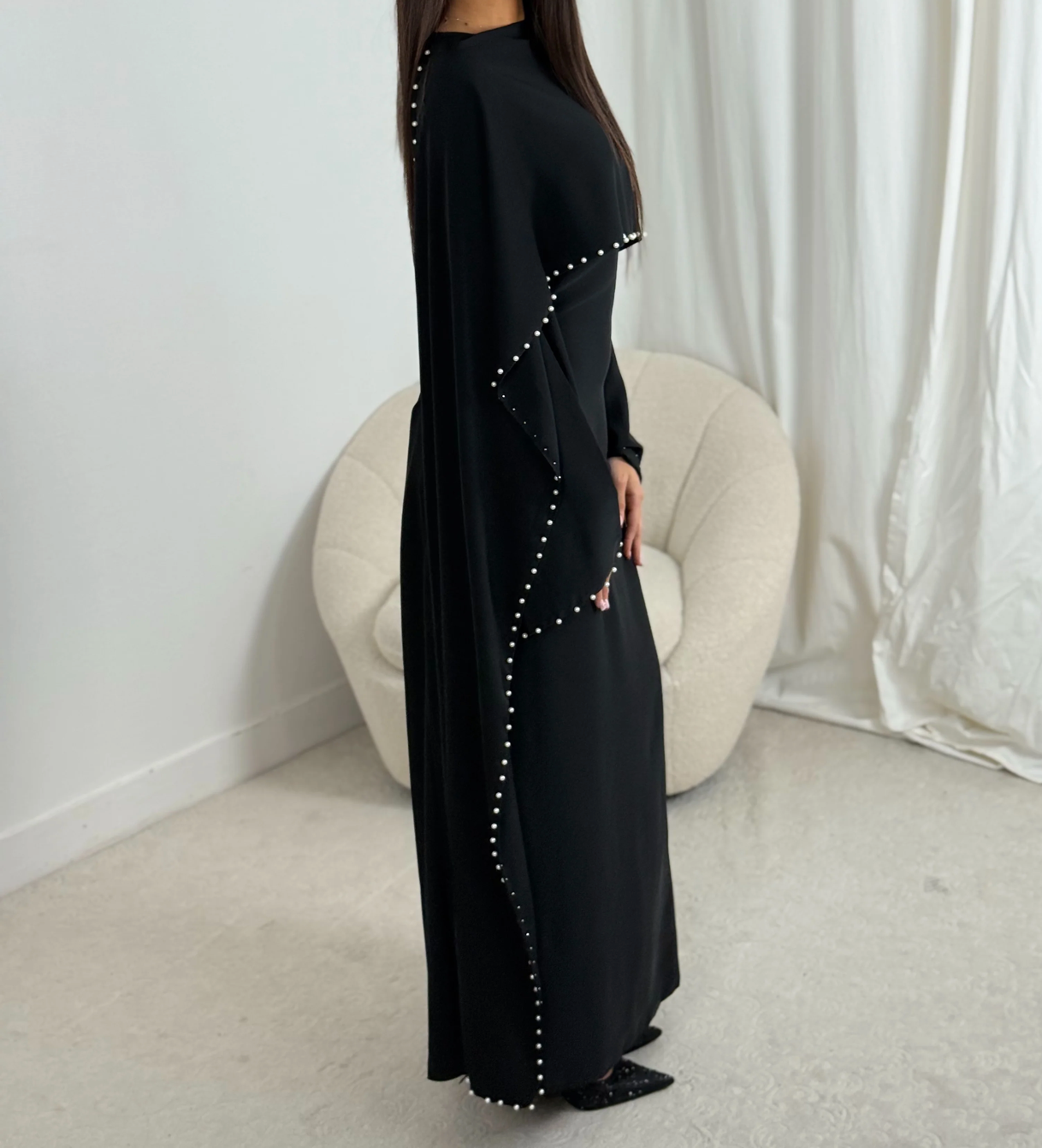 Pearl Abaya - Black