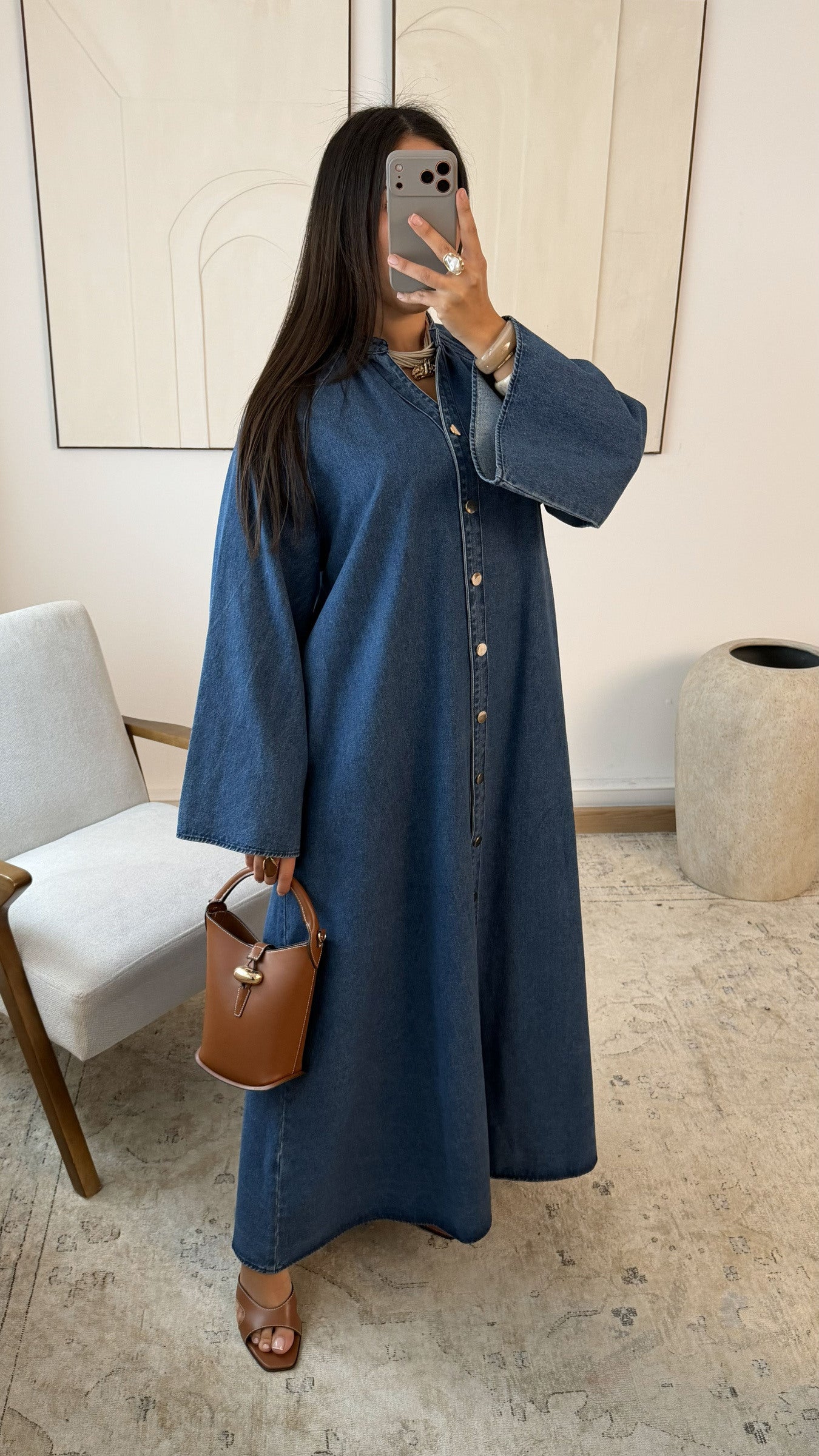 Amore - Blue Denim Dress