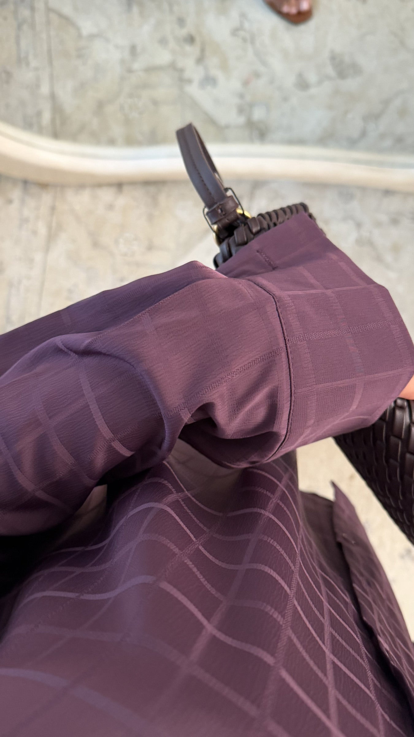 Amore -  Wine Red Checkered Flannel