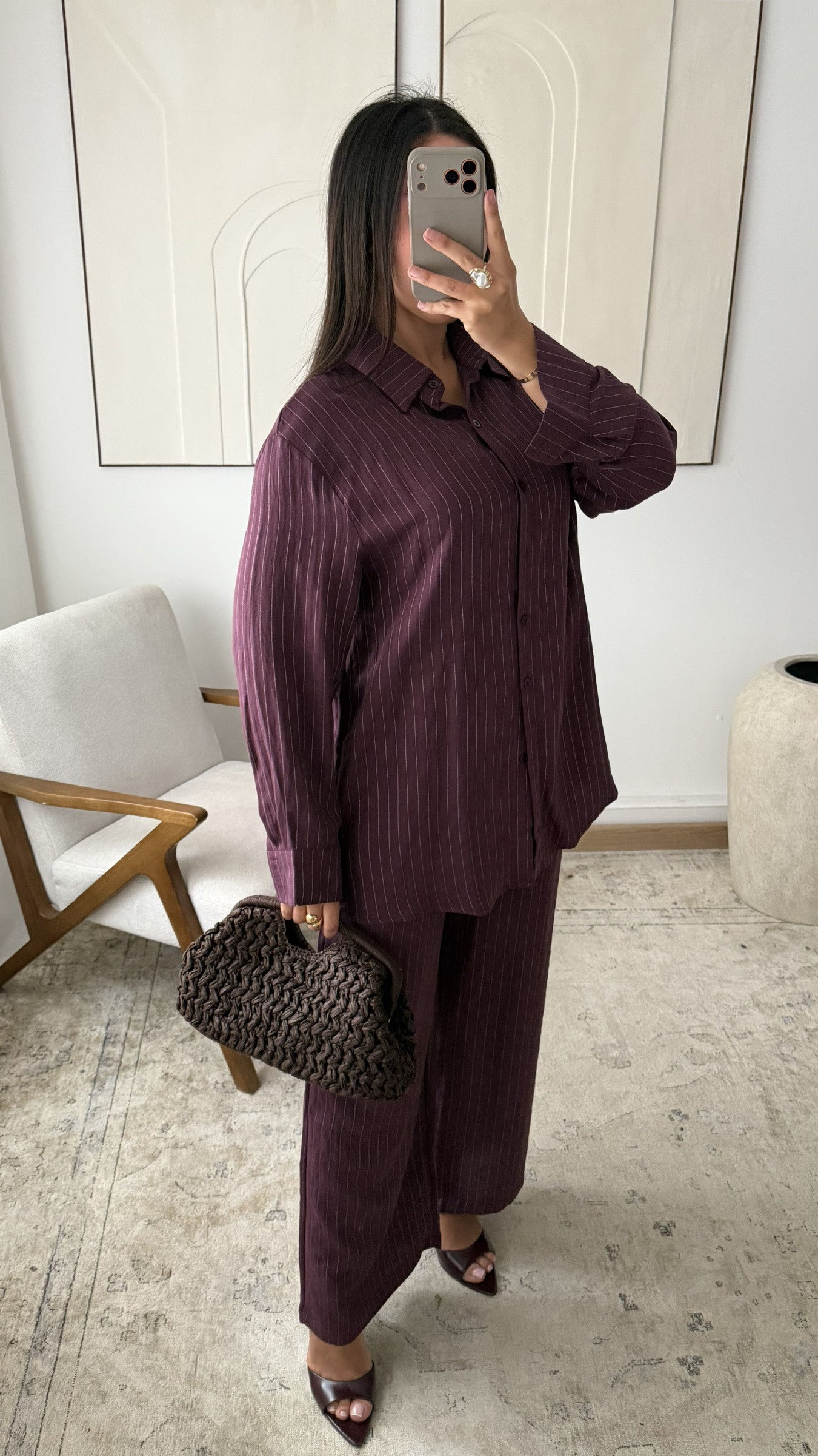 Amore - Wine Red Pants Suit