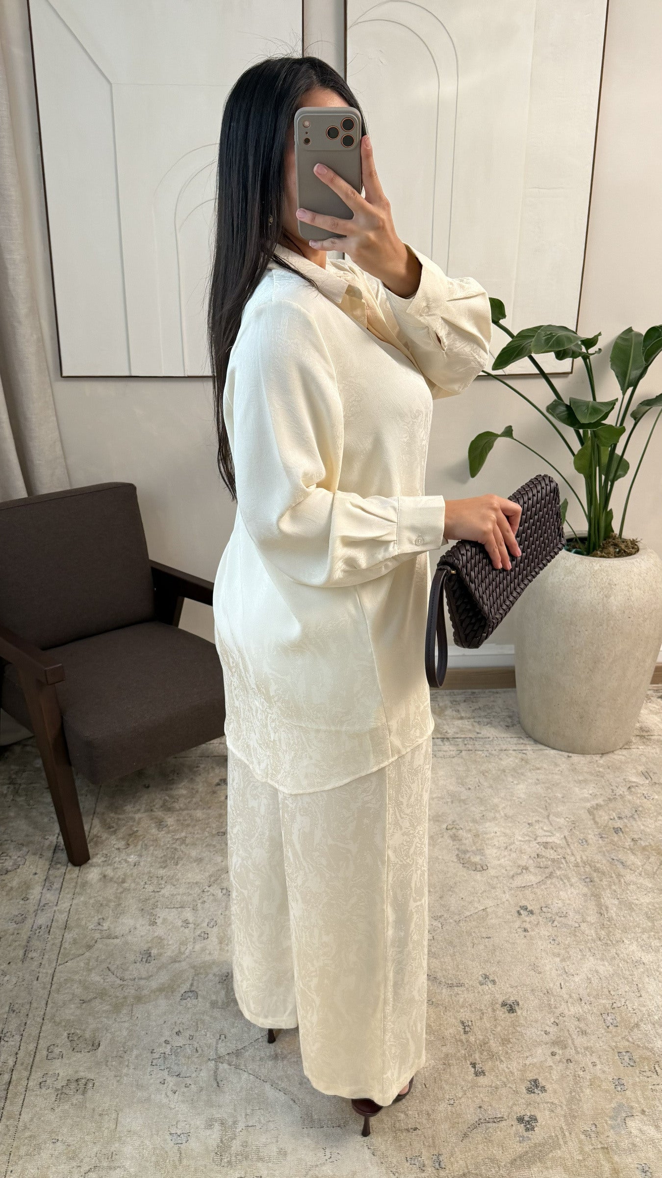 Amore - Beige Flower Two Set