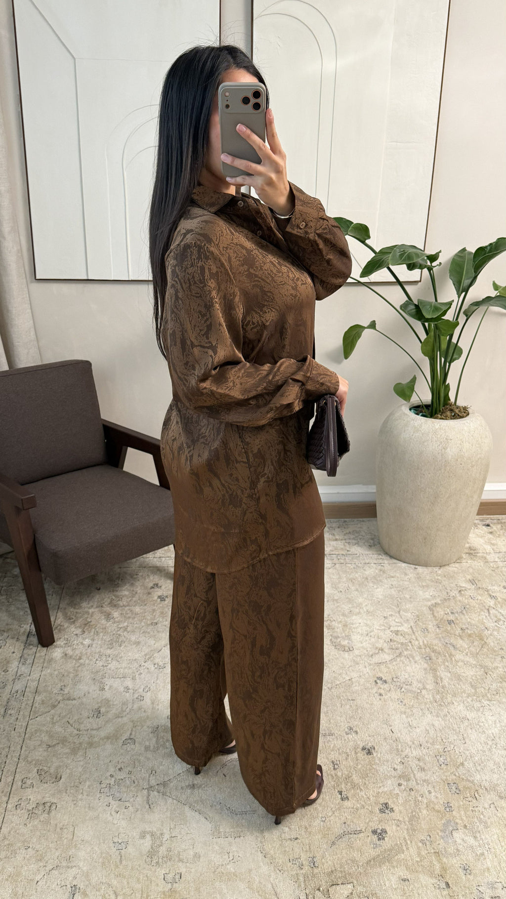 Amore - Brown Flower Two Set