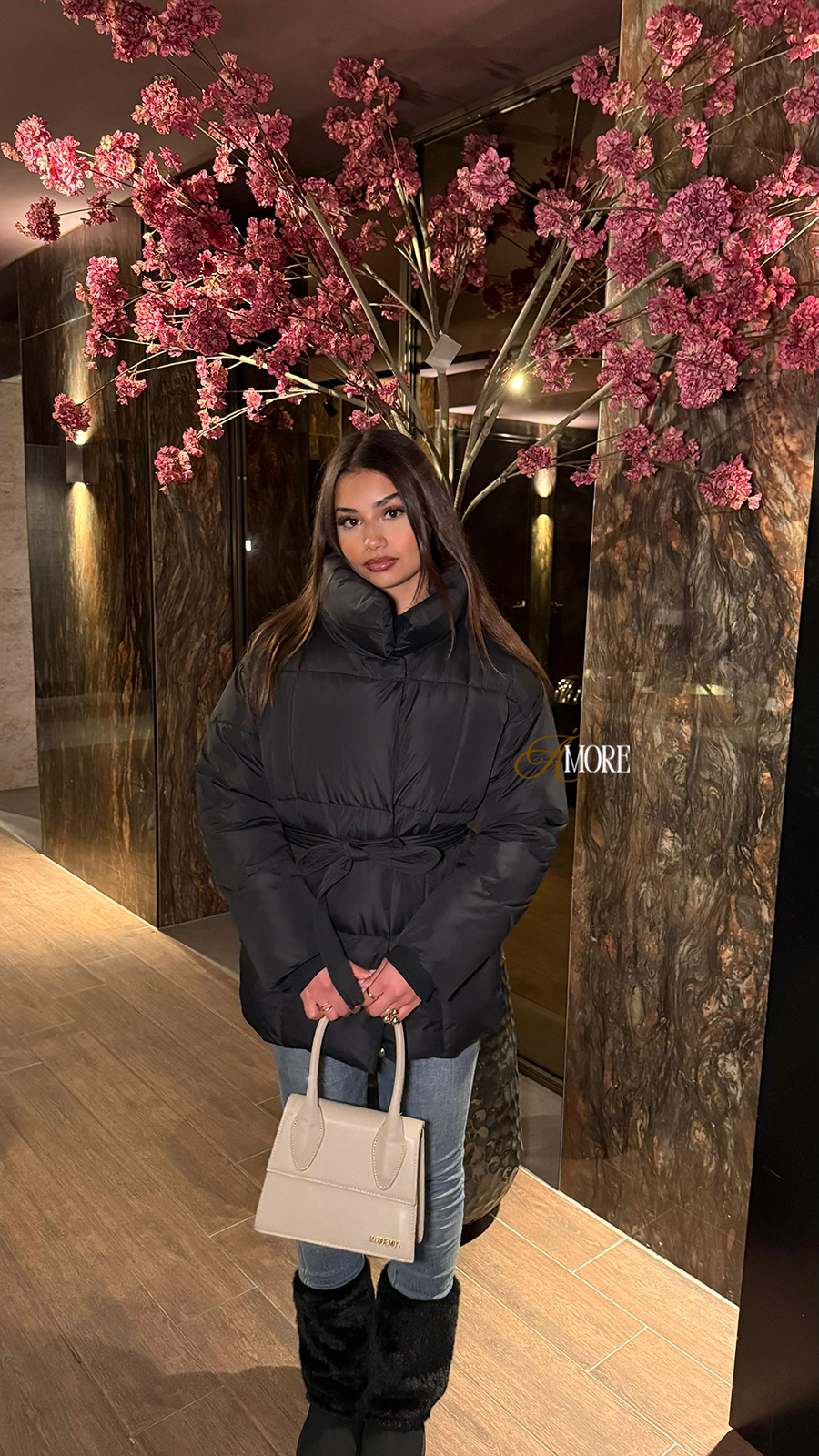 AMORE PUFFER - BLACK