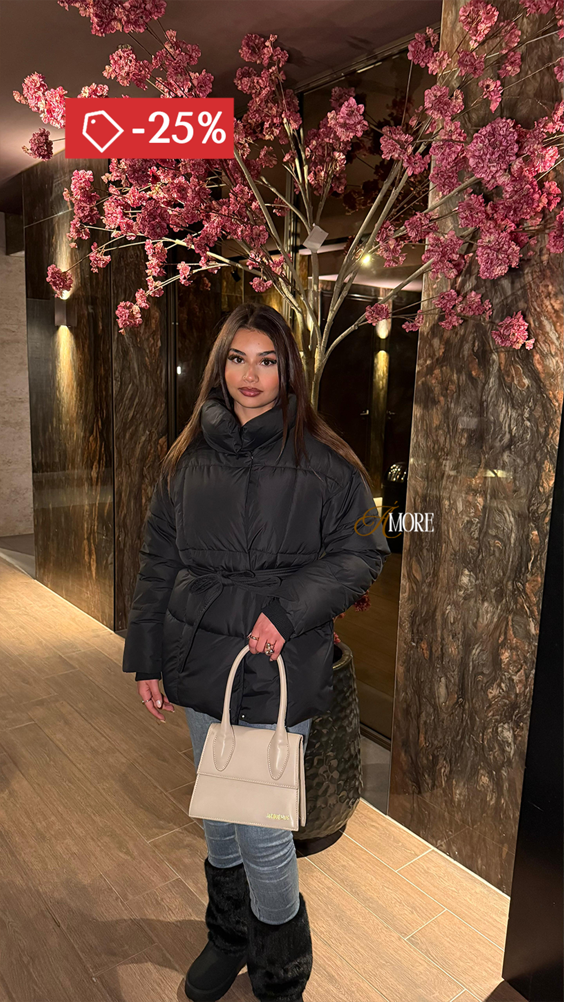 AMORE PUFFER - BLACK